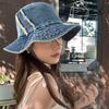 Breathable Denim Fisherman Hat -Bucket Hat Women Men Adjustable Cowboy Style Sun Cap for Spring/Summer | Trendy Unisex Beach Hat