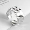 Ventfille   Copper Geometric Multilayer Round Bead Ring Female Fashion Punk Temperament Prevent Allergy Charm Jewelry