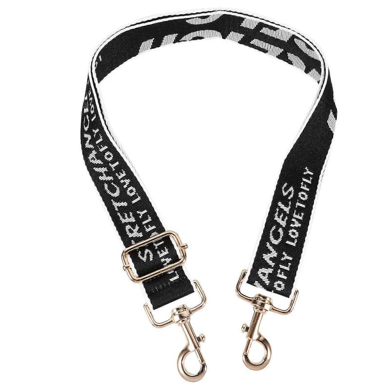 Bag Strap Crossbody Fashion Enhancement Wear Resistant Replaceable Black 1Pack