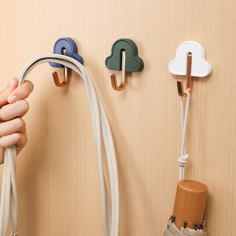Hakenkleber Starkes Lager Nicht stanzender Haken Badezimmer Wand Handtuch Kleidung Wand Keine Spur Paste