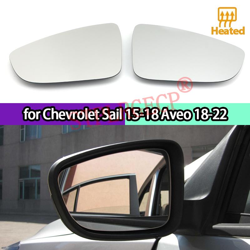 1 PC Door Wing Mirror Glass Heated Left Right Side Car-styling Rearview Mirror for Chevrolet Sail 15-18 Aveo 18-22