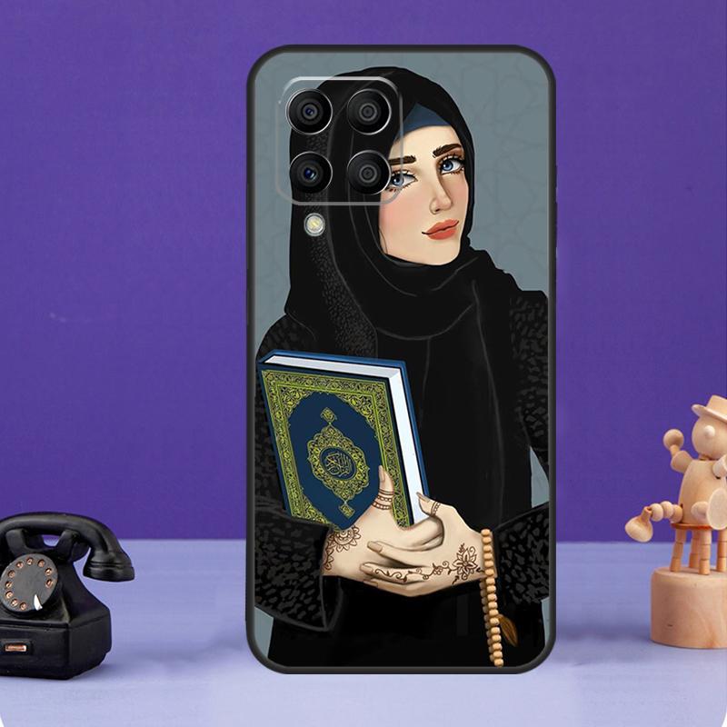 Islamic Muslim Hijabi Girls Case For Samsung Galaxy M12 M32 M52 M56 M06 M16 M36 M54 M34 M14 M35 M55 M15 M11 M31 M13 M53