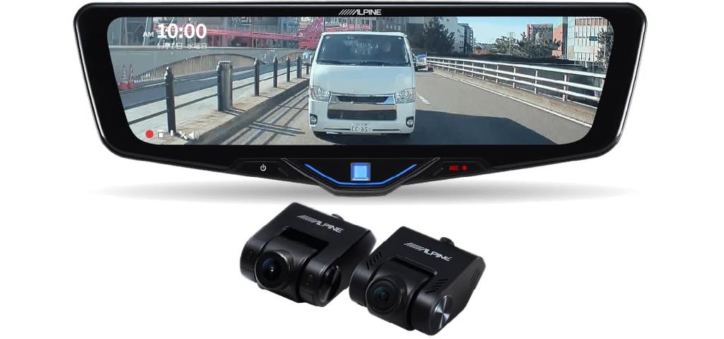 Alpine digital mirror with drive recorder type for genuine rear with digital zoom function kit sold (ALPINE) 10-inch (replacement mirror/in-car