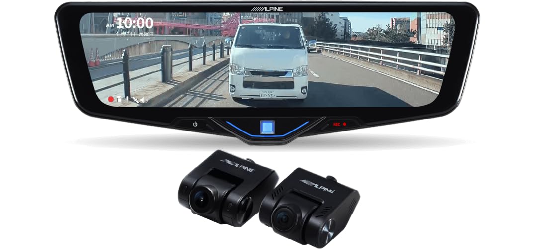 

Alpine digital mirror with drive recorder type for genuine rear with digital zoom function kit sold (ALPINE) 10-inch (replacement mirror/in-car чорний