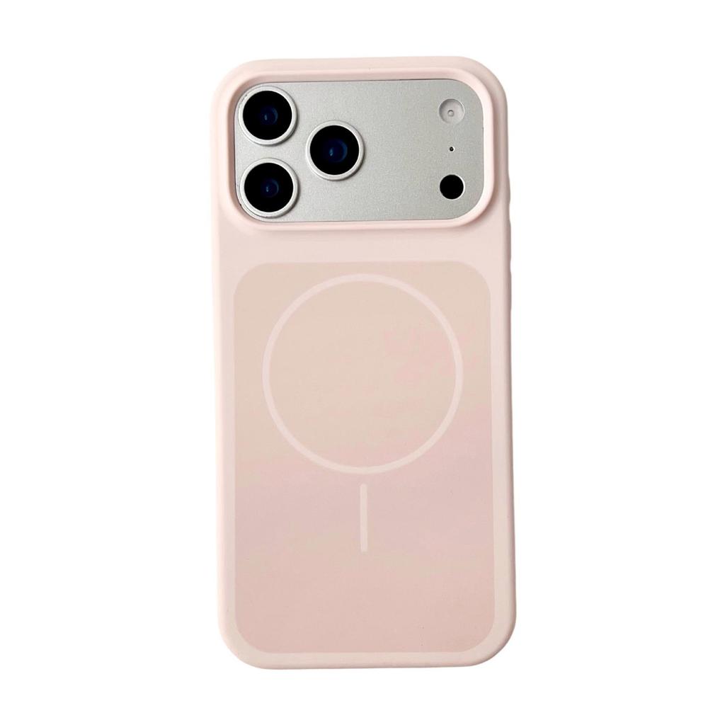 Dual-Color Liquid Silicone Magnetic Case for iPhone 17 Pro Max, Drop-Proof with Full Coverage and Contrasting Colors.