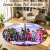 Round Rug Custom NameMiraculous Ladybug Pattern Non Slip Carpet Home Floor Decor