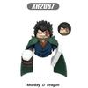 Siste versjon Byggeklosser Japan Anime Klosser Dukker Mini Action Leketøysfigurer Monteringsklosser Barnegaver