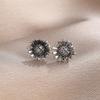 925 Sterling Silver Stud Earrings Set Circle/Zircon/Pearl/Daisy/Teardrop/Soccer Design Multi-Style Vintage Jewelry for Women