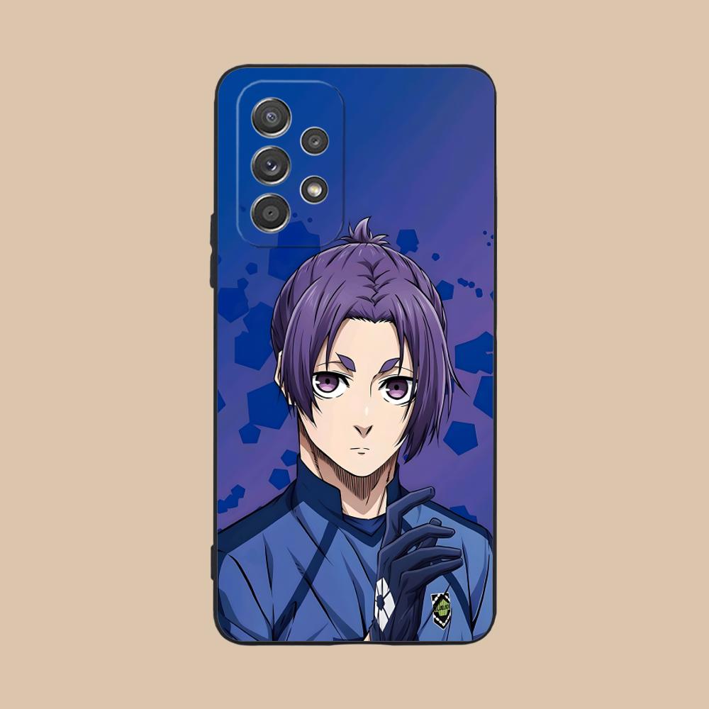 Blue Lock Reo Mikage Matte TPU Mobile Phone Case for Samsung Galaxy A56 55 54 53 52 51 36 35 34 23 16 15 5G Colorful Cover