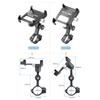 Aluminium Fahrrad Handyhalterung, 3,5-7 Zoll Universell Mehrwinkel Drehbar Fahrrad & Motorrad Lenker Handyhalter