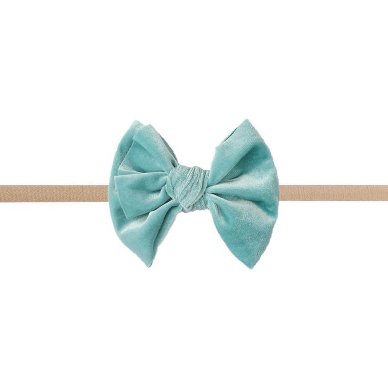 New baby golden velvet bow headband, baby girl does not hurt the skin hair accessories headband Babyhairband