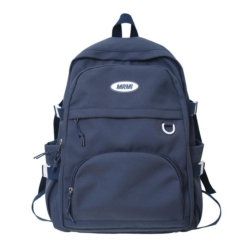 Schoolbag Large capacity junior high school high school student schoolbag female ins wind Japanese backpack trendy simple versatile travel backpack