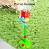 Spring Summer Party Bubbles Automatic Bubble Machine for Kids Blower with Lights And Music Adjustable Height 17-38 Stand Inches Vertical Tower