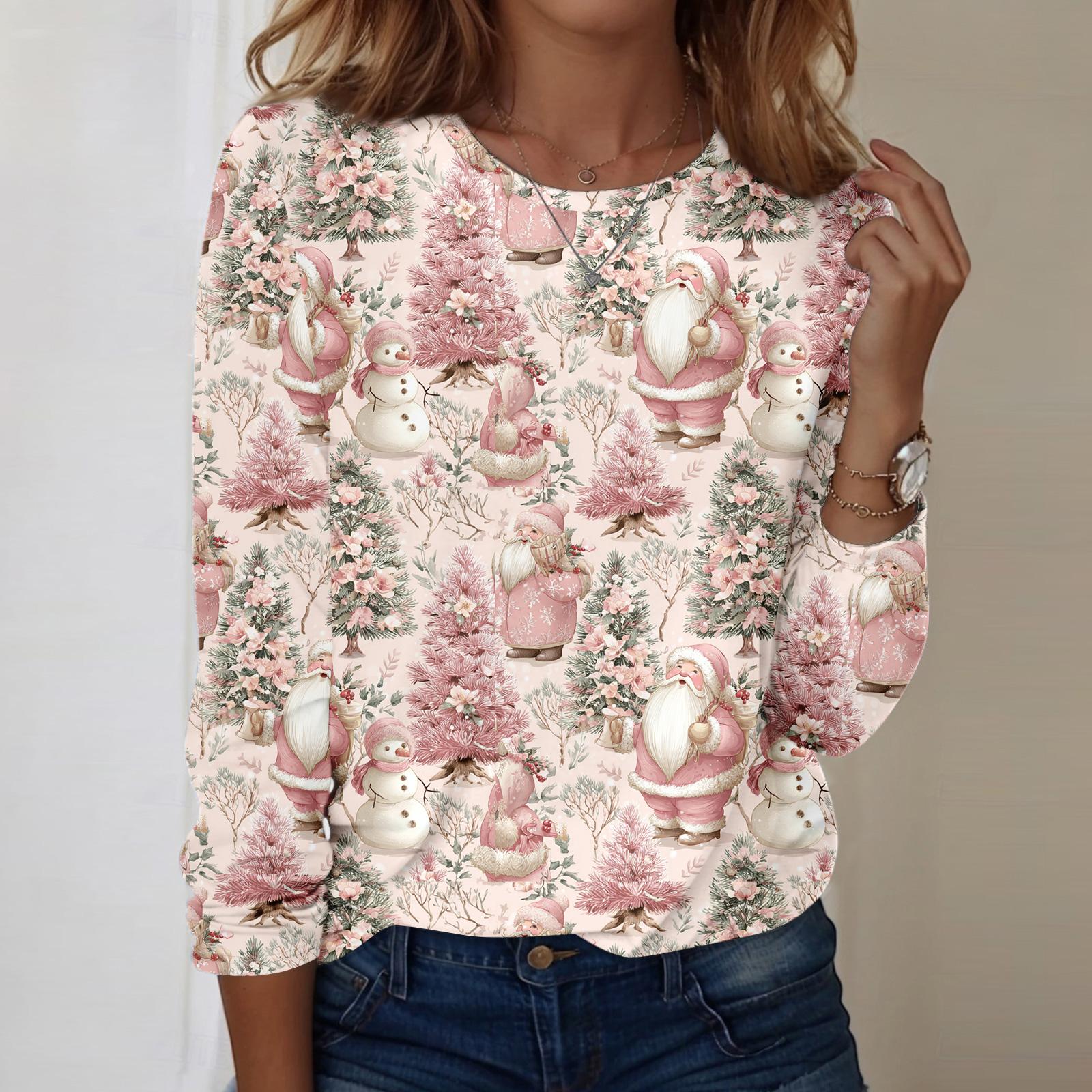 

Рубашки с длинным рукавом для женщин, милые футболки с графическим принтом, блузки, повседневные базовые топы больших размеров, пуловеры XL