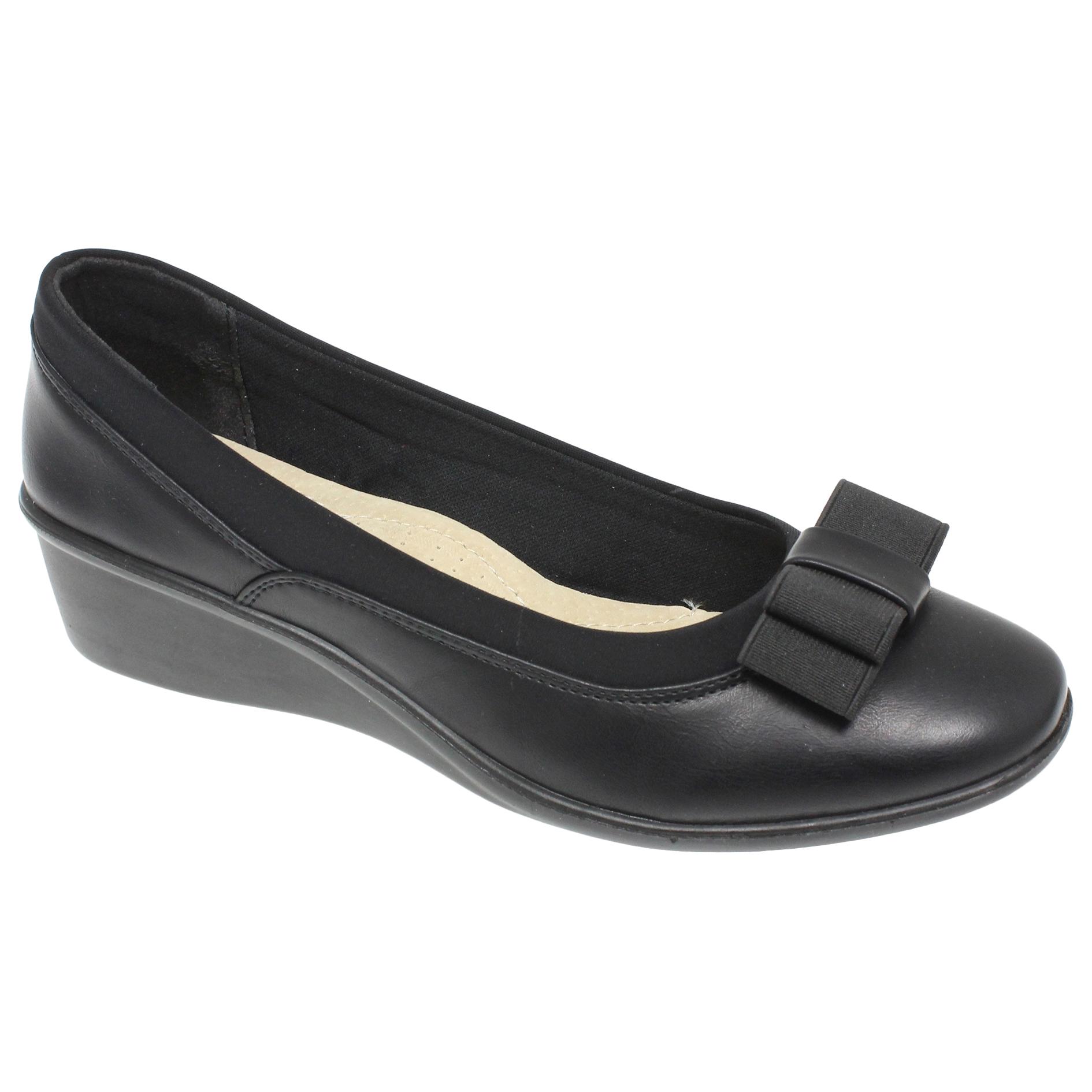 Décolleté in pelle da donna/donna Lunar Deacon 8 UK nero