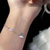 Elegant Dancing Zircon Butterfly Bracelet - Light Luxury Women's Hand Jewelry