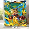 Anime D-Dragon Ball Game Cartoon Flannel Blanket,Ultra Soft Warm Plush Throw for Home Bedroom Bed Sofa Cover Office Camping