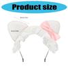 Plush Kitten Ears Headbands With NonSlip Silicone Grip For Role Play And Sports Activities Plush Headwear