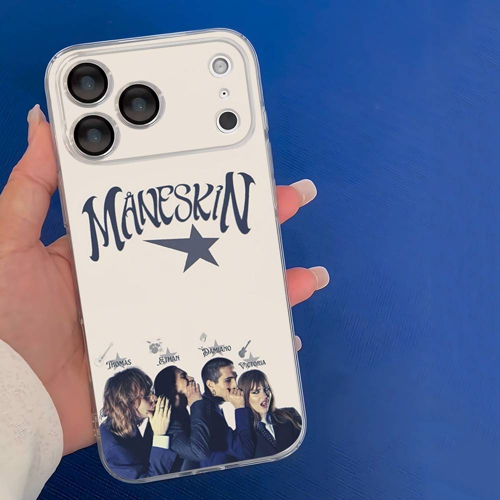 

Rock Band M-ManeskinS Fit For iPhone 16 15 Promax Phone Case iPhone 14 11 12 High end 13 Pro Silicone iPhone 15 pro