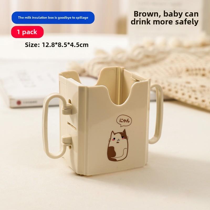 

Детский подстаканник с защитой от проливания, изолированный подстаканник для малышей, для молока, сока и напитков белый