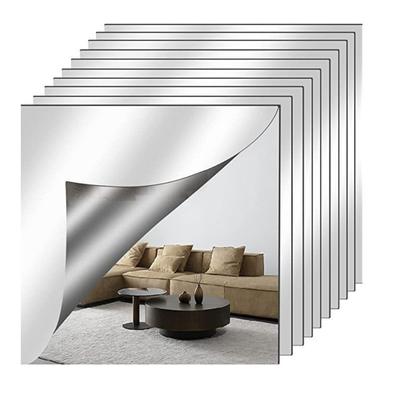 1pc Self Adhesive Non Glass Mirror Stickers 1.6mm Thick Makeup Mirror Acrylic Mirror Sheet Bathroom