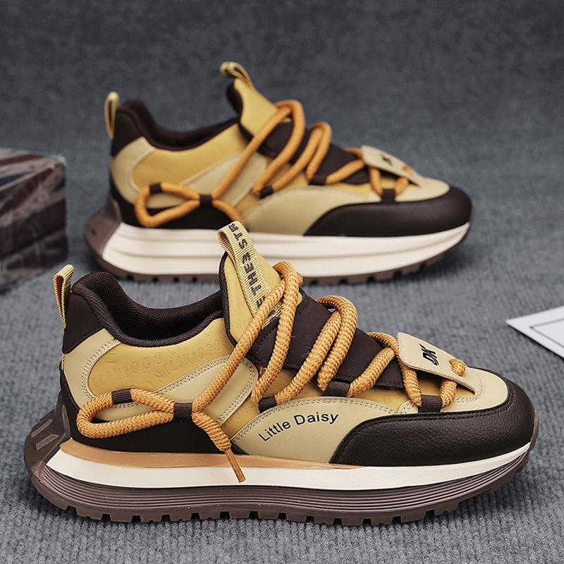 Herrskor vardagsskor höst koreansk version mångsidiga retro Forrest Gump-skor ungdom sport löpning lätt plattform pappaskor