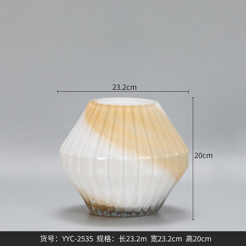 Creative Colorful Irregular Hydroponic Glass Vase for Home Decor Ins Style Living Room Entryway