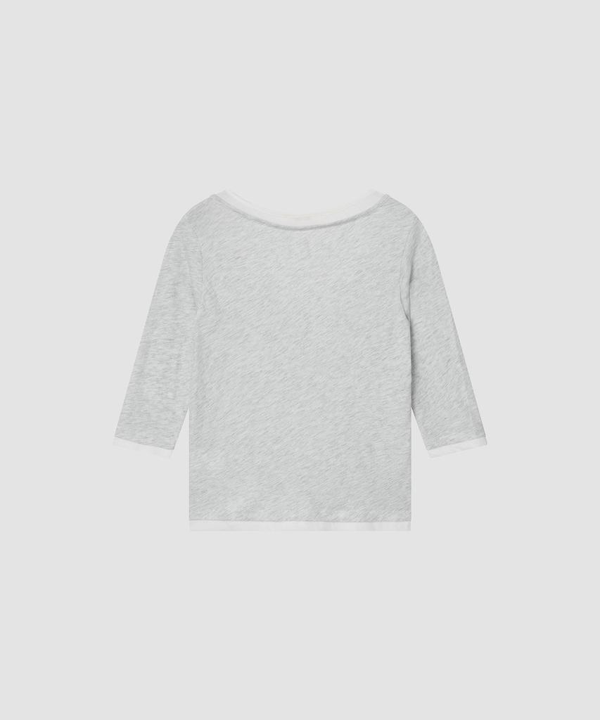 Deolil Double Layered Tee_Light Gray