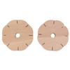 2Pcs Beading Cord Disc Wooden Round DIY Bracelet Braiding Plate Weaving Board Tools