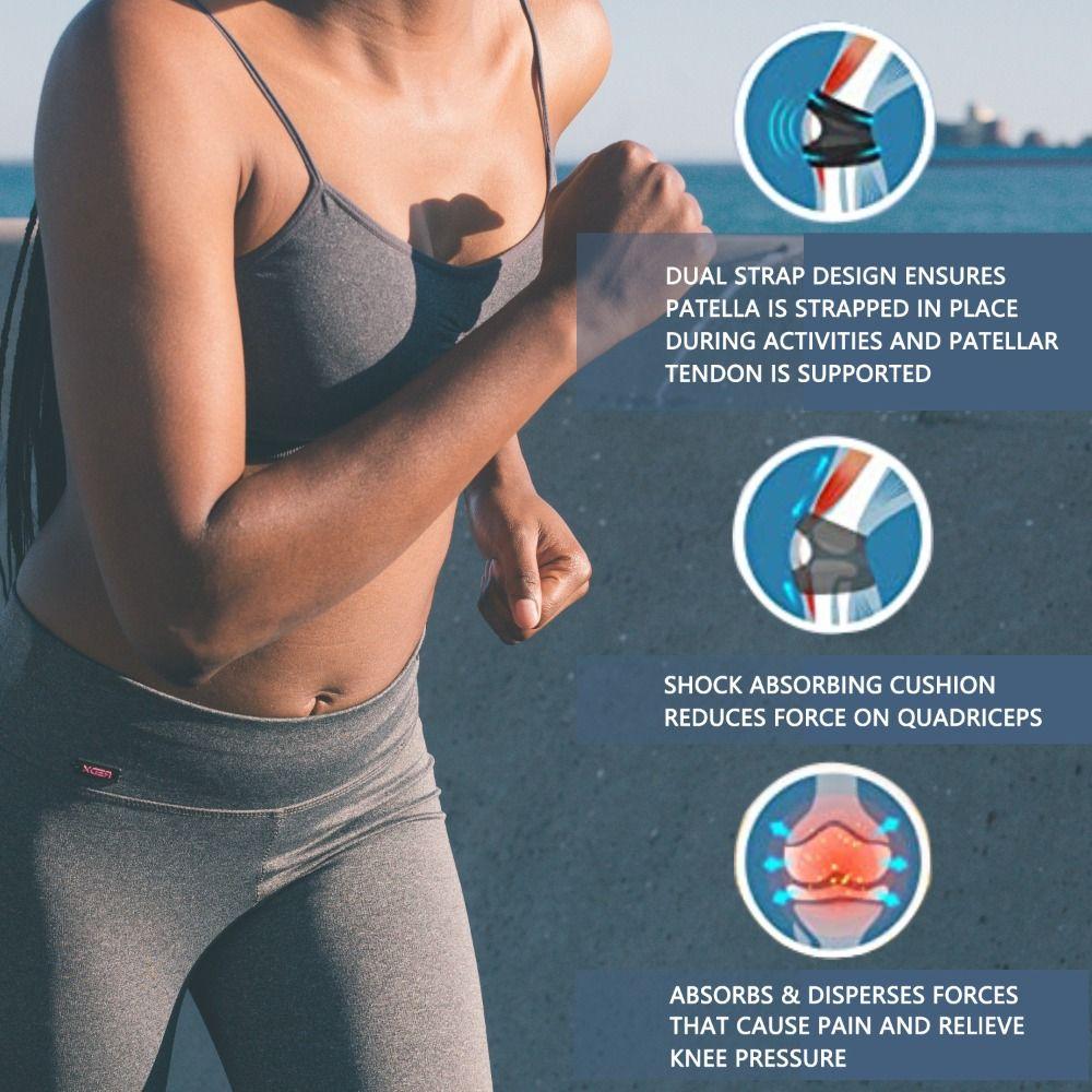 Patella Protector Patella Knee Brace Adjustable Sports Knee Brace  Running Equipment