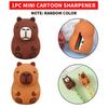 6-piece, 3-piece, and 1-piece mini cartoon pencil sharpeners are suitable for student stationery supplies