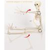 Realistic Full Body Hanging Skeleton with Movable Joints Halloween Haunted House Props Terrifying Skull Decoration