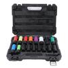 1 2in Drive Socket Set Hex Design Double Ended Torsion 6 Point and 12 Point Driver Socket Set with Extension Rod