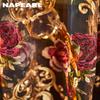 1 Stück NAPEARL Luxuriöser Floral Bestickter Tüllvorhang Nordischer Stil Fensterabdeckung für Schlafzimmer Wohnzimmer Heimdekoration