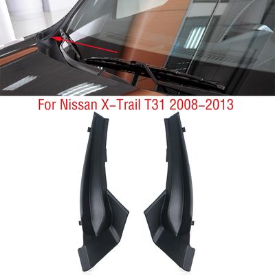 For Nissan X-Trail Xtrail T31 2008-2013 Car Front Windshield Wrap Corner Trim Wiper Side Trim Cover Lid
