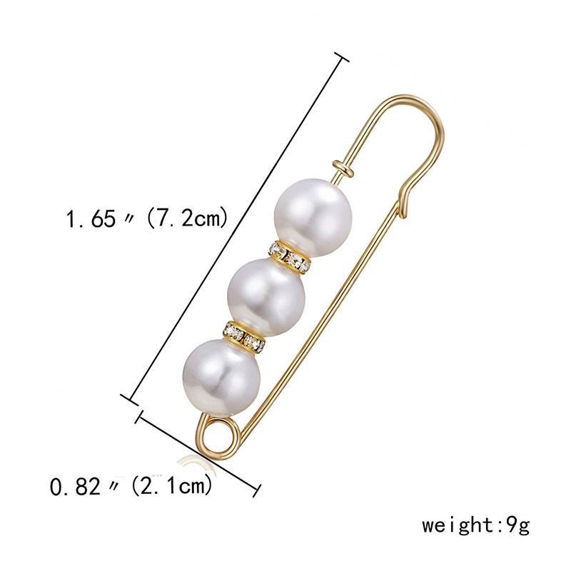 1ks Svatební párty Brože Šperky Doplňky Dámy Ženy Simulované Perly Oblečení Ornament Elegantní Móda Vícebarevná