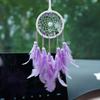 Vintage Creative Feathers Dream Catcher Mini Window Hangings Car Pendants Handmade Wind Chimes For Girls Holidays Gifts
