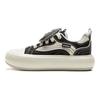 Li Ning Puszysta Platforma Retro Trend Trwałe Lekkie Niskie Buty Skate Damskie Buty Skate Czarne Off-White AZGV086-1