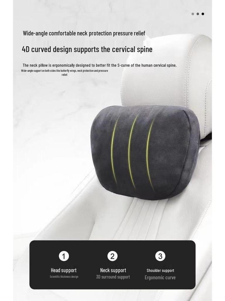 S-Class Maybach Universal All-Season Car Headrest Pair: Sport Seat Neck Protection