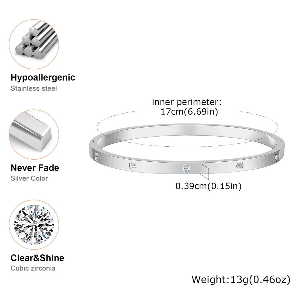 Vnox 2-8mm Women Bracelets Set, Simple Stacked Gold Plated Stainless Steel Beads Bracelets , Glam Love Gift Cuff Bangles for Her