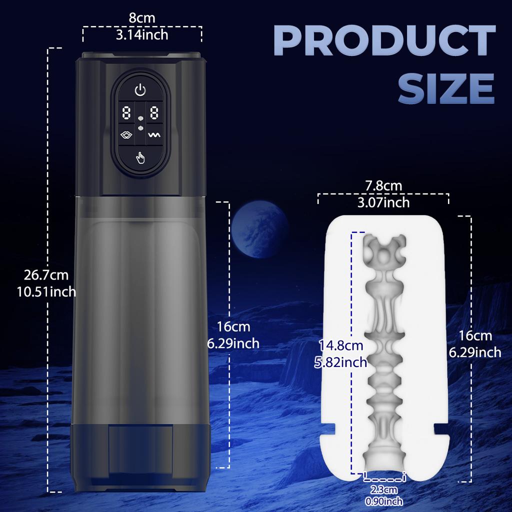 Automatické mužské masturbátory Sexuální hračka 9 Vibration 9 Sací Kouření Masturbátor Vakuová pumpa IPX6 Sexuální hračky pro muže