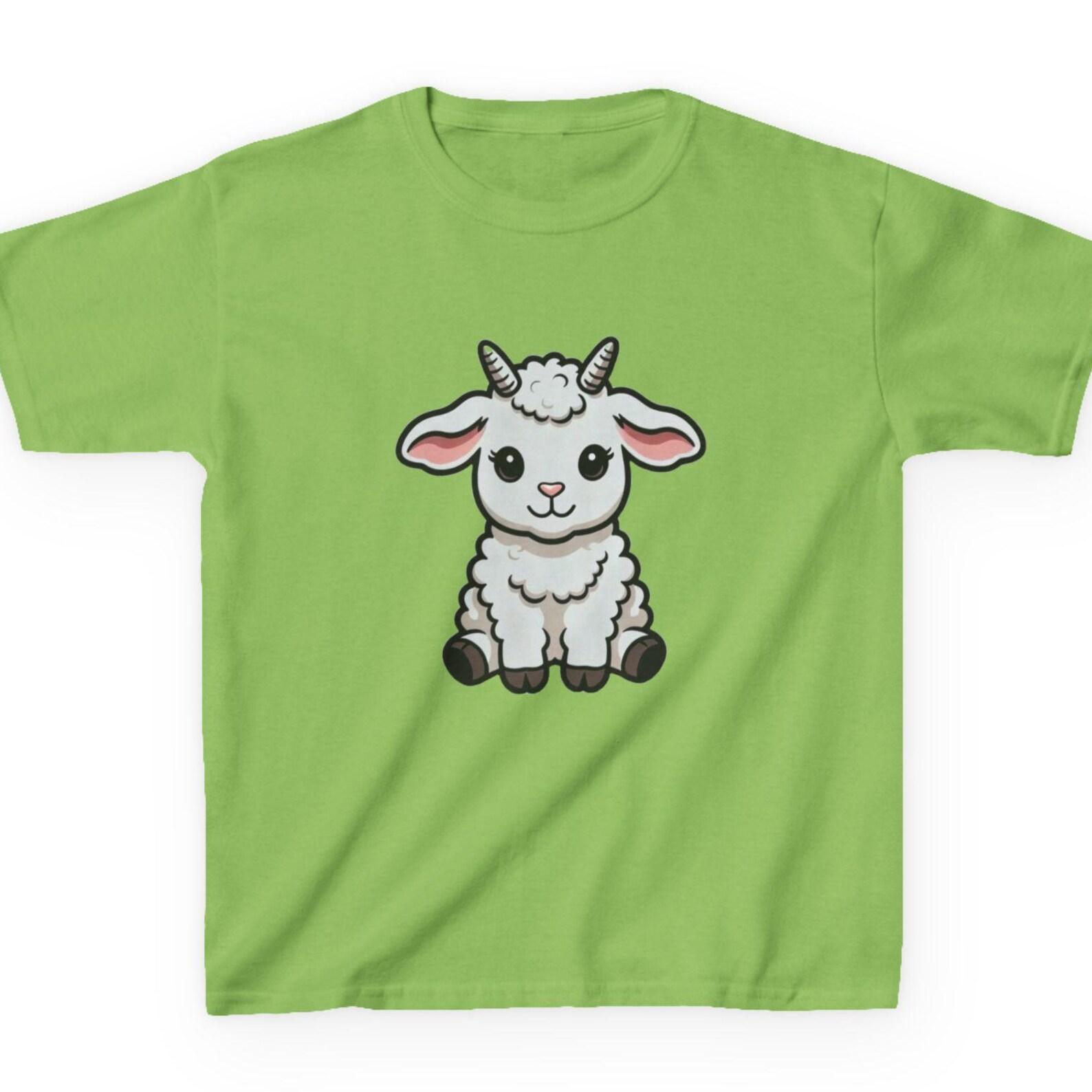 Little Lamb Kids T-Shirt | Mary Had a Little Lamb Tee | Classic Farm Animal Shirt | Storybook Character Kids Top | Cute Sheep 120