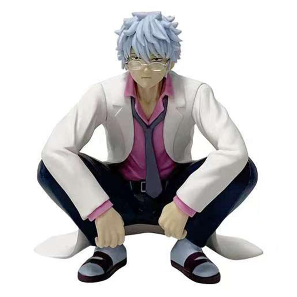 In Stock 12CM Anime Gintama Figure Sakata Gintoki Katsura Kotarou Animation Model Toys Gifts Collection Decoration Ornaments