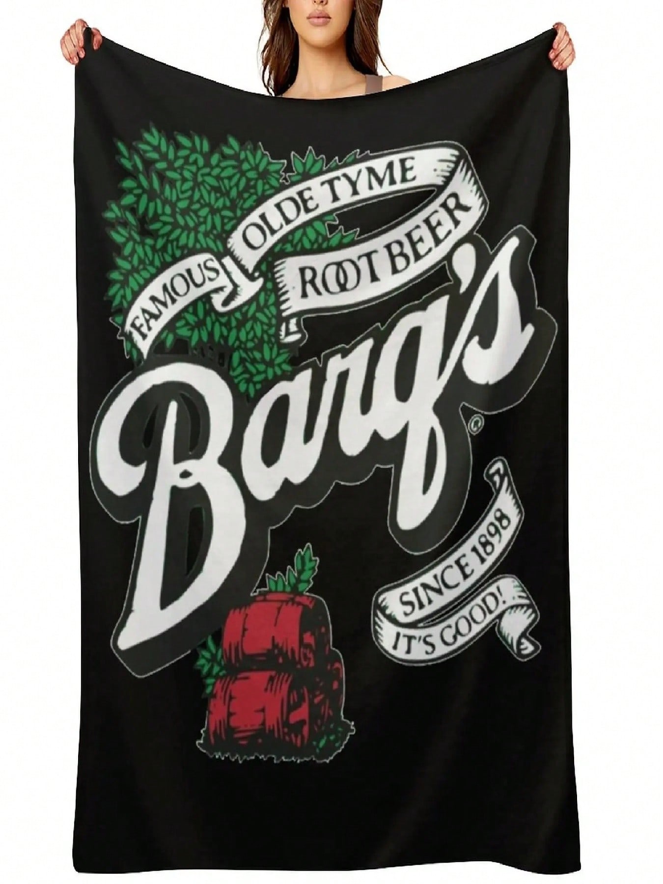 Barq s Root Beer Logo Classic T-Shirt Throw Blanket Sofas Multi-Purpose Fashion Sofas For Decorative Sofa Blankets S разноцветный