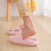 Bathroom slippers women's summer couple home indoor cool slippers rubber and plastic EVA thick bottom stepping on shit slippers men