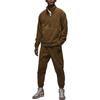 Jordan Essentials Pantaloni Jogger in Maglia con Risvolto a Tinta Unita Uomo Bottoms Marrone Chiaro Britannico FD7532-281