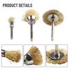 Brushes Bits Set Copper Wire Brushes Copper Wire Gold+Silver