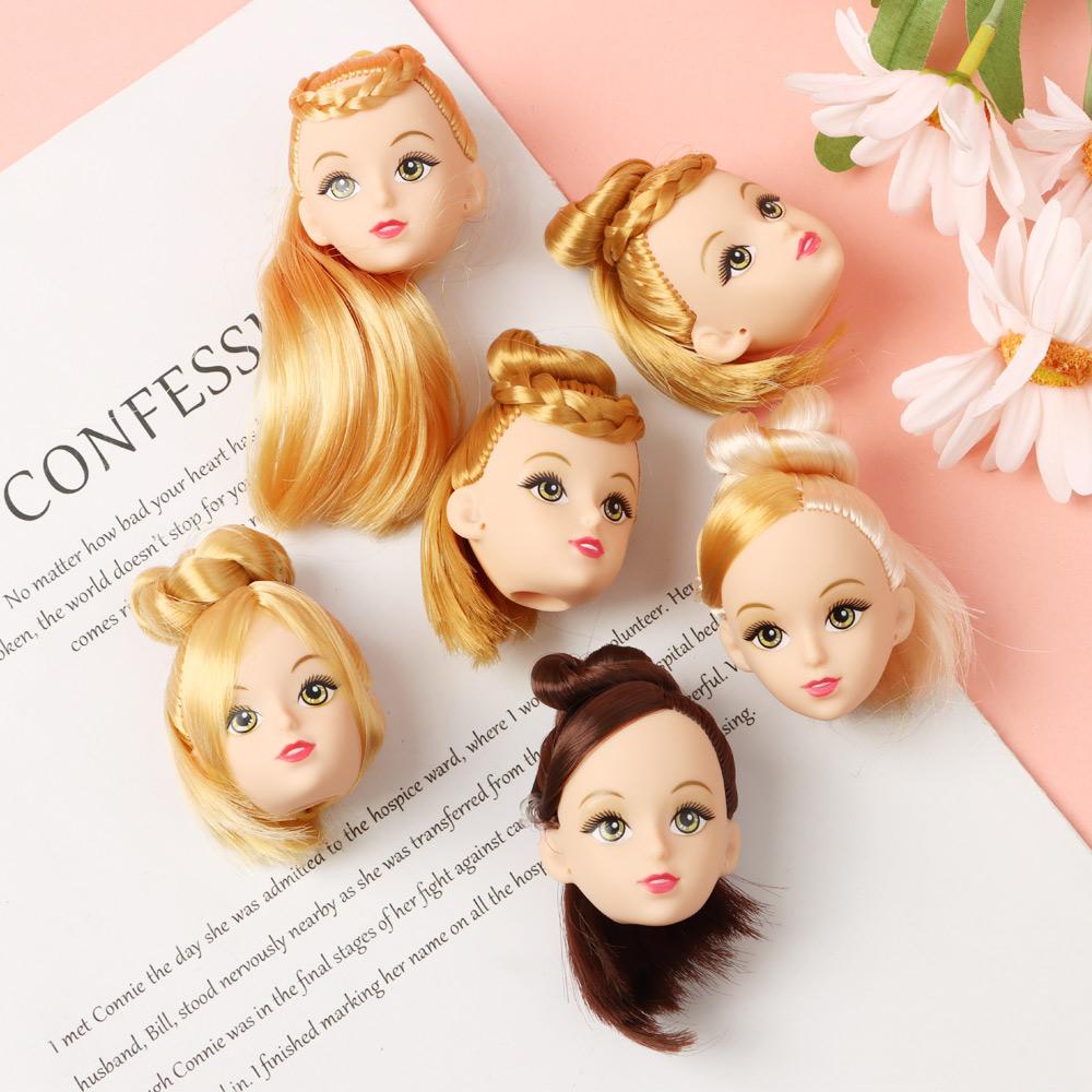 1/6 Blyth Doll Body Movable White Skin Joint 30CM Female BJD Doll Head With Hair Toy For Girls Diy Fashion Princess Women Making