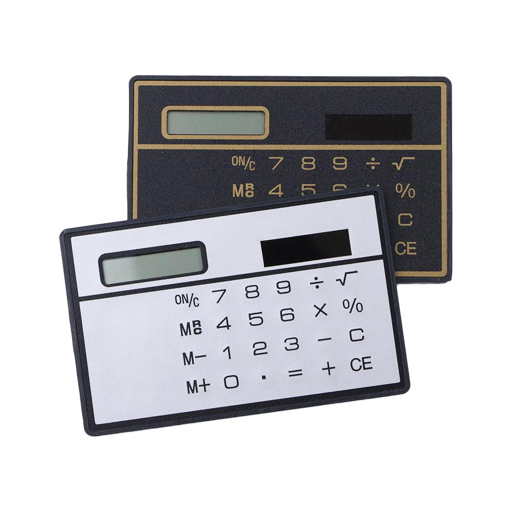Stationery Solar Powered Calculator Credit Card Calculator Mini Calculator Pocket Calculator