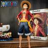 One Piece One Piece Luffy, Smiley Luffy, Monchi D Luffy, Exchangeable Face Luffy Figure Model Ornament Gift